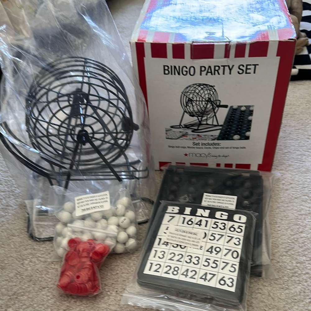 Macy's Black and White Holiday Bingo Favors